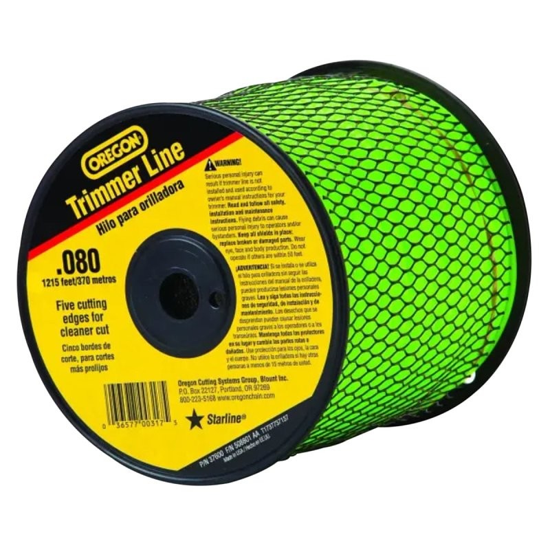 Oregon 619775/37600 Trimmer Line, 0.080 in Dia, 1215 ft L, Co-Polymer