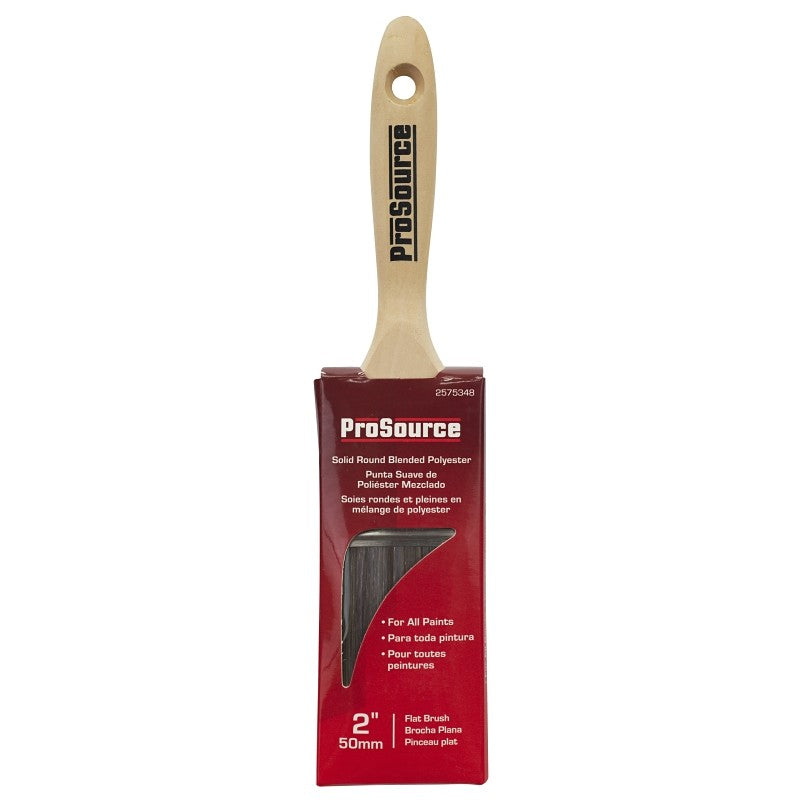 ProSource OR 11601 0200 Paint Brush, 2 in W, Flat cut Brush, Polyester Bristle