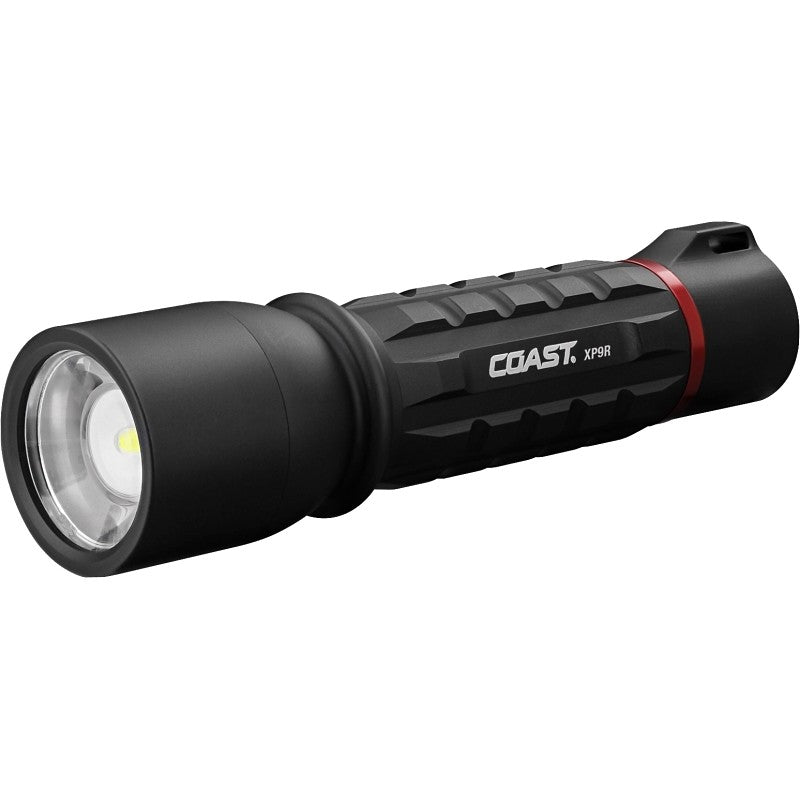 Coast XP Series XP9R Flashlight, ZX850 Battery, Rechargeable, Zithion-X Battery, LED Lamp, Bulls Eye Spot, Flood Beam