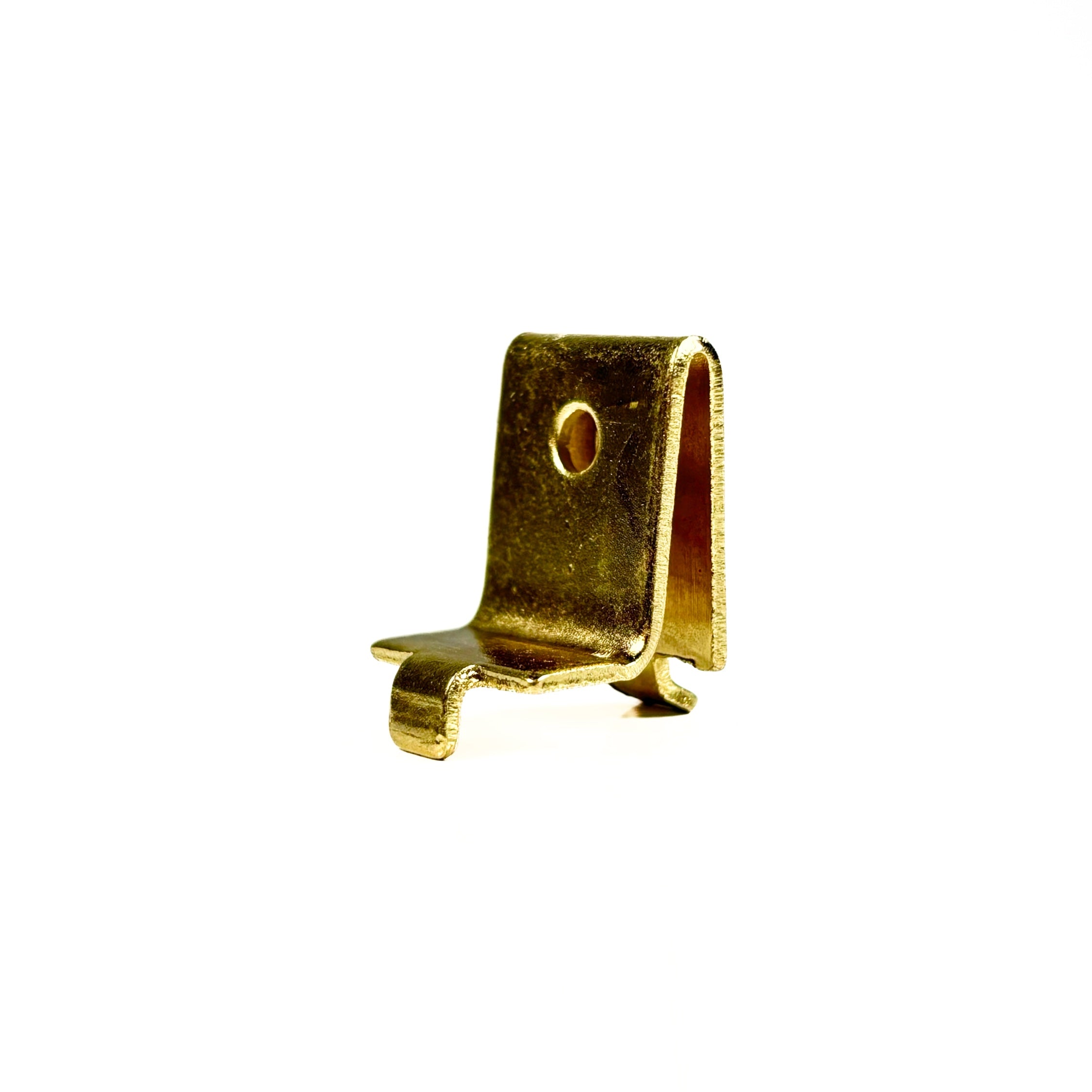 Shelf Support Pilaster Clips Brass 8 Pack