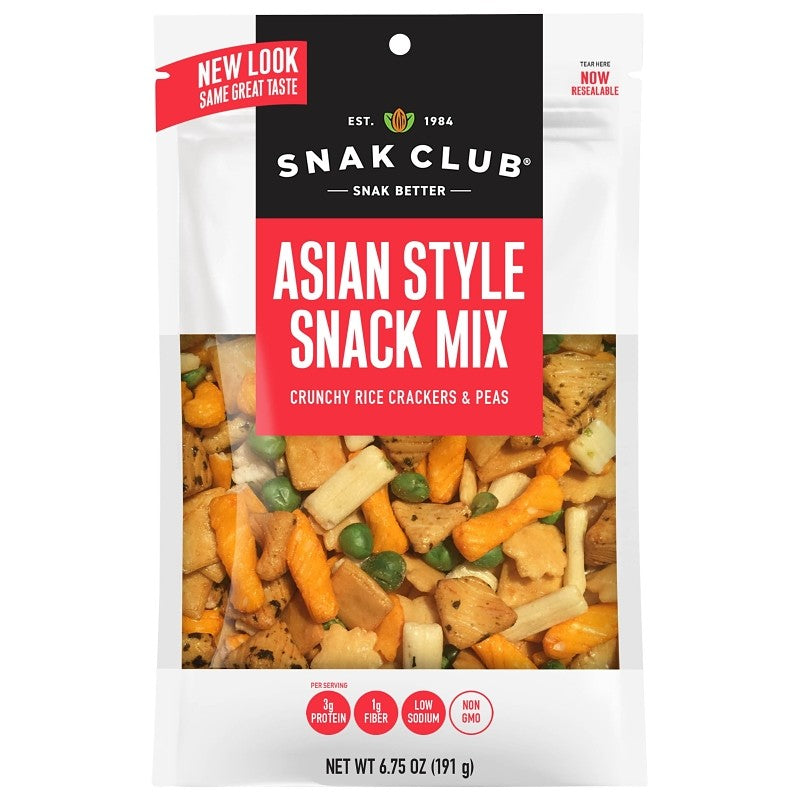 Snak Club CSU29466 Oriental Snack Mix, Soy Flavor, 7 oz (Pack of 6)