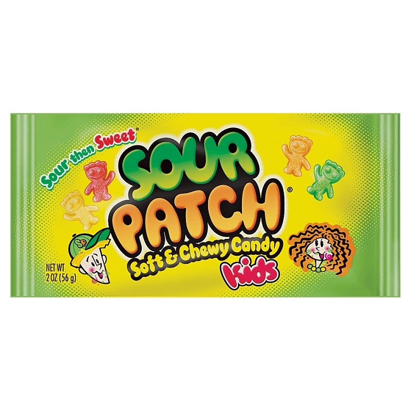 Sour Patch SPK24 Candy, Nutritional Information: 215 Calories, 36 mg Sodium, 52.975 g Carbohydrates, 37.226 g Sugar (Pack of 24)