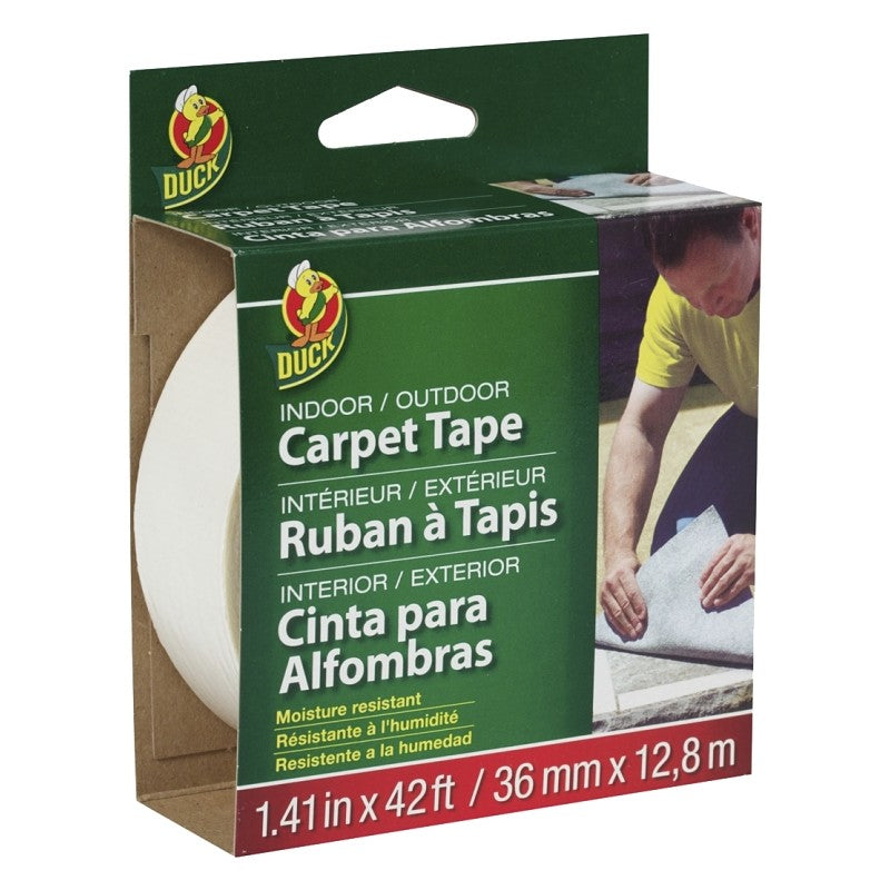 Duck 392907 Carpet Tape, Double Ended, 42 ft L, 1.41 in W