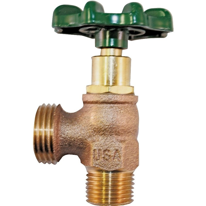 Arrowhead Brass 223LF Boiler Drain, 3/4 x 3/4 in Connection, MIP x Hose Thread, 125 psi Pressure, 8 to 9 gpm