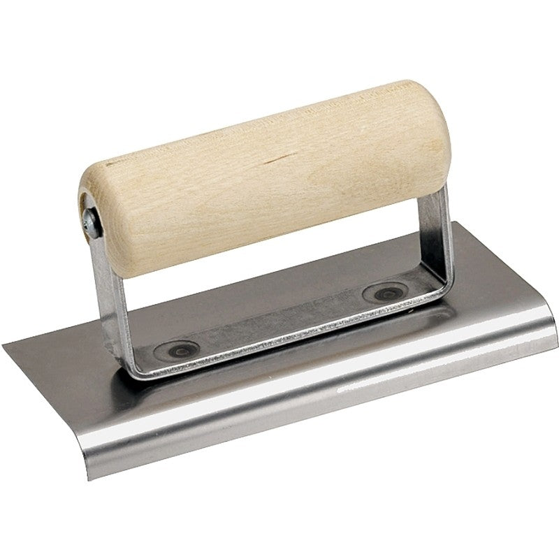 Marshalltown CE509S Hand Edger, 6 in L Blade, 4 in W Blade, Stainless Steel Blade, 5/8 in Lip, 1/2 in Lip Radius