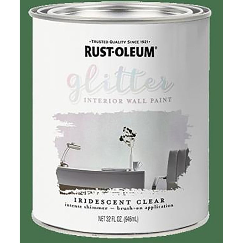 Rust-Oleum 323860 Craft Paint, Flat, Iridescent Clear, 1 qt