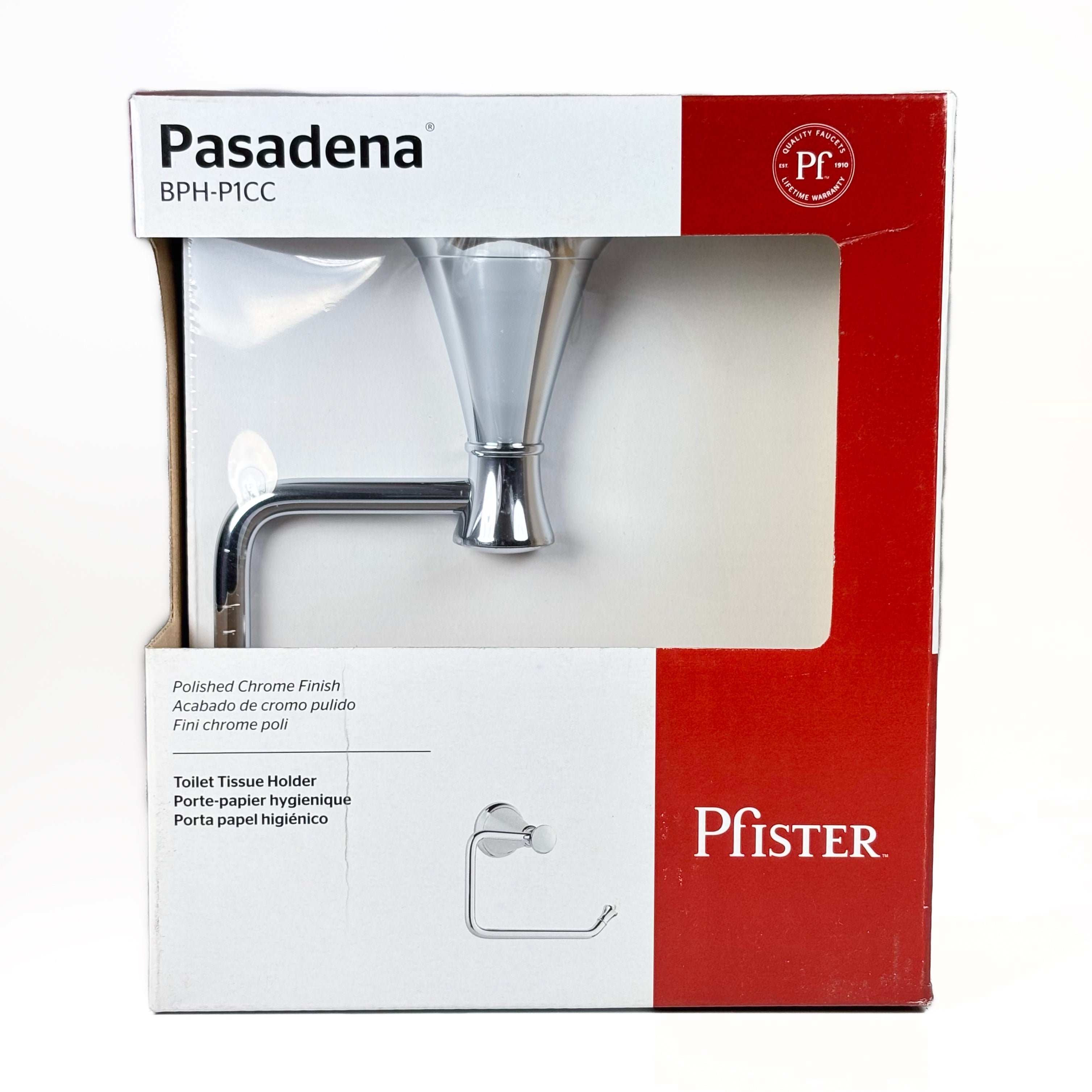 Pasedena Toilet Tissue Roll Holder Polished Chrome (POS)