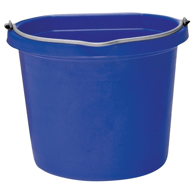 Fortex-Fortiflex FB-108 Series FB-108BL Bucket, 8 qt Volume, Rubber/Polyethylene, Blue