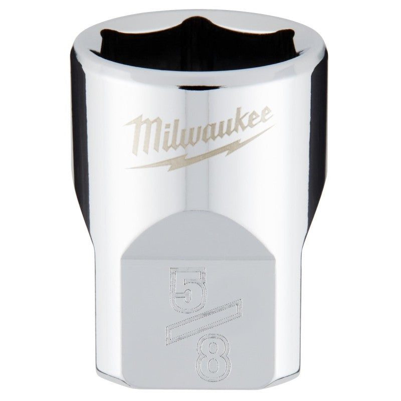 Milwaukee 45-34-9066 Socket, 5/8 in Socket, Standard Socket, 3.543 in OAL, 3/8 in Drive, 6-Point, Chrome Vanadium Steel