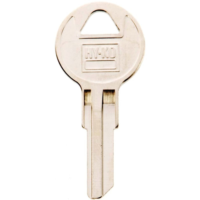 Hy-Ko 11010CG22 Key Blank, Brass, Nickel, For: Chicago Cabinet, House Locks and Padlocks, CG22 Key Number (Pack of 10)