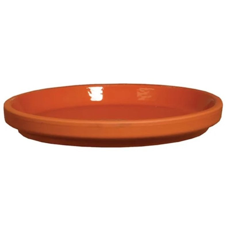 BCI German Terracotta 801691 Waterproof Saucer, 9-1/2 in W, Clay, Red (Pack of 10)
