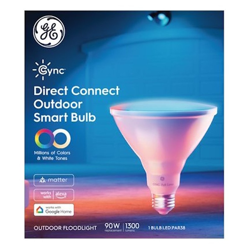 GE 93131637 Smart Bulb, 15 W, Wi-Fi Connectivity: Yes, Bluetooth, Wi-Fi Control, E26 Medium Lamp Base, LED Lamp