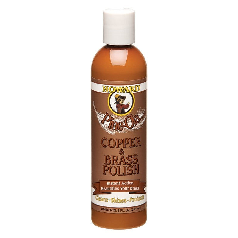 Howard Pine-Ola CB0008 Metal Polish, 8 oz, Bottle, Liquid, Mild Pine, Gray