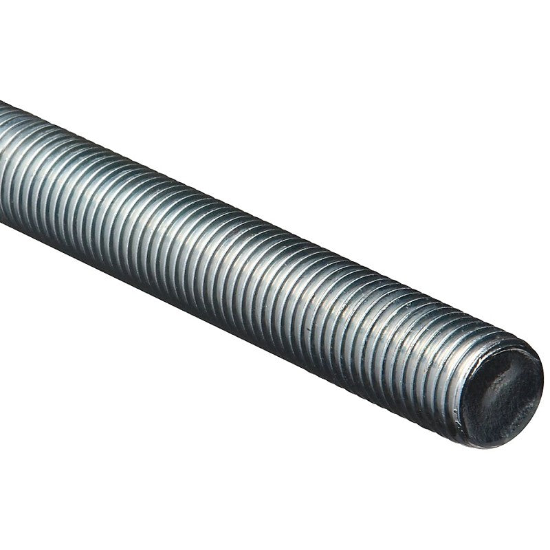 National Hardware N179-572 Threaded Rod, 1-8 Thread, 36 in L, A Grade, Steel, Zinc, UNC Thread