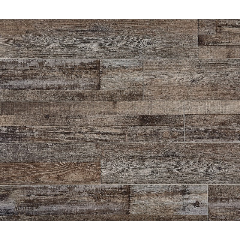 Choice Vinyl Santa Monica CVP103S05 Series Flooring Plank, Crestwood, 48 in L, 7 in W, Beveled Edge, Vinyl