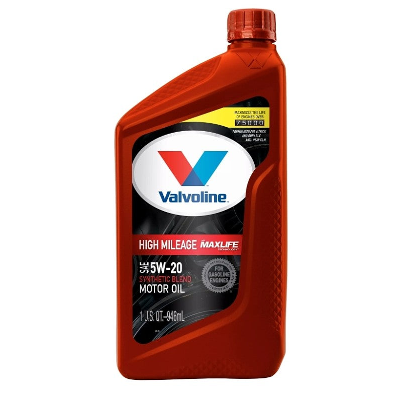 Valvoline 609506 Synthetic Blend Motor Oil, 5W-20, 1 qt, Bottle (Pack of 6)
