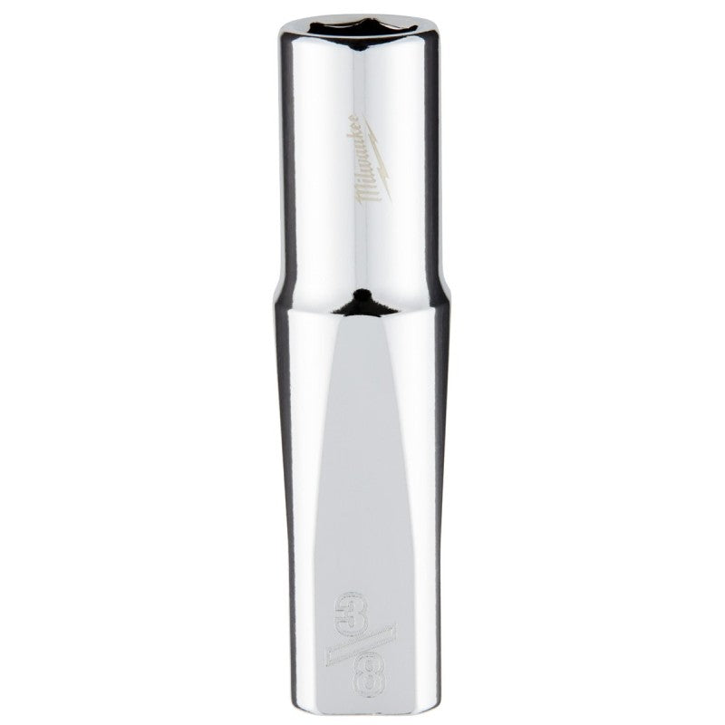 Milwaukee 45-34-3750 Socket, 3/8 in Socket, Deep Socket, 3.543 in OAL, 3/8 in Drive, 6-Point, Chrome Vanadium Steel