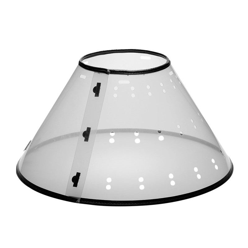 PetEdge TP7167 XL CL Elizabethan Collar, Fits Neck Size: 18 to 23-1/2 in, Cat, Dog, Polypropylene Plastic, Clear