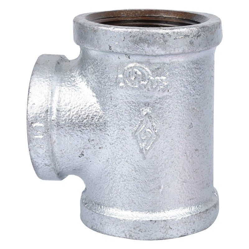ProSource PPG130R-40X32 Pipe Tee, 1-1/2 x 1-1/2 x 1-1/4 in, FIPT, Malleable Steel, SCH 40 Schedule