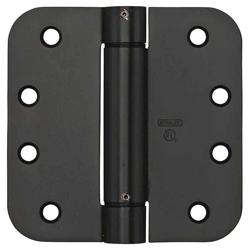 National Hardware V522 Series N351-015 Spring Hinge, Steel, Oil-Rubbed Bronze, 37 lb