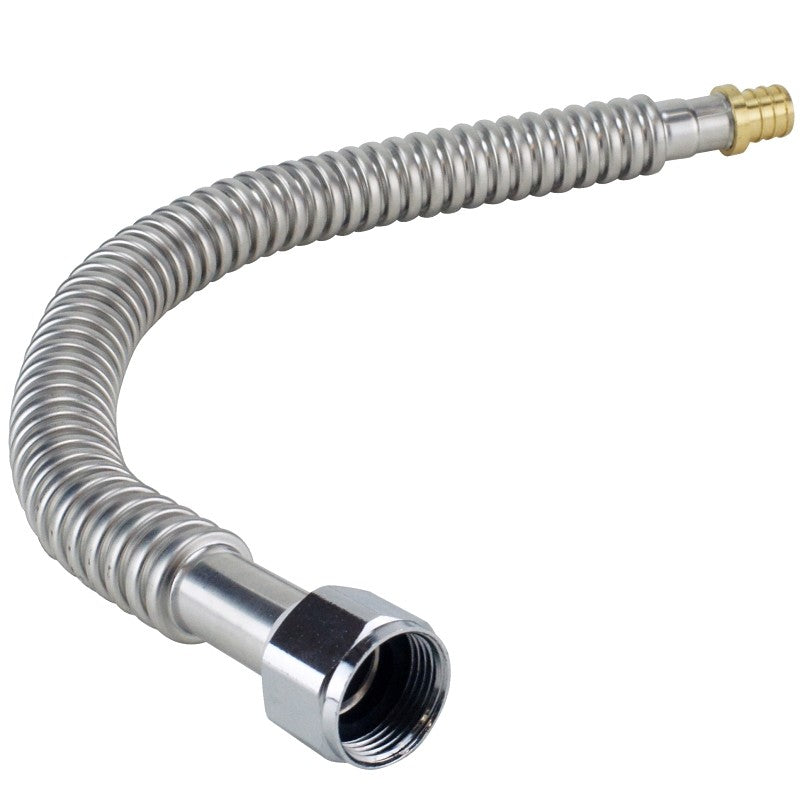 Apollo Valves APXCSST1834 Corrugated Connector, 3/4 x 3/4 in, PEX Barb x FHT, Stainless Steel, Metallic, 18 in L