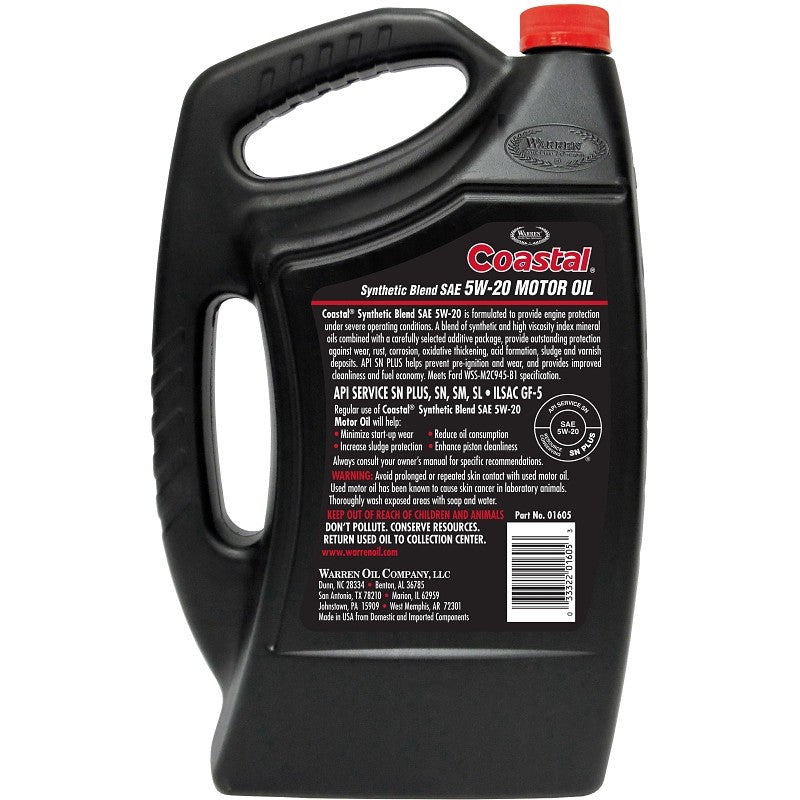 Warren 01605 Motor Oil, 5W-20, 5 qt (Pack of 3)