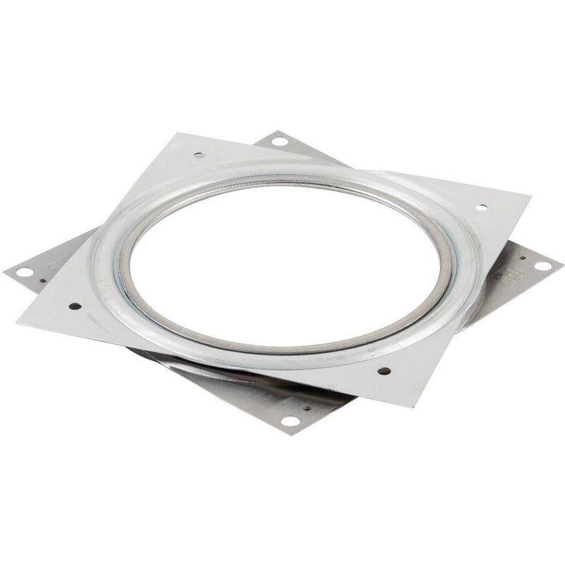 Shepherd Hardware 9548 Series Lazy Susan Turntable, 6 in Dia, Square, 500 lb, Metal Shelf, Zinc