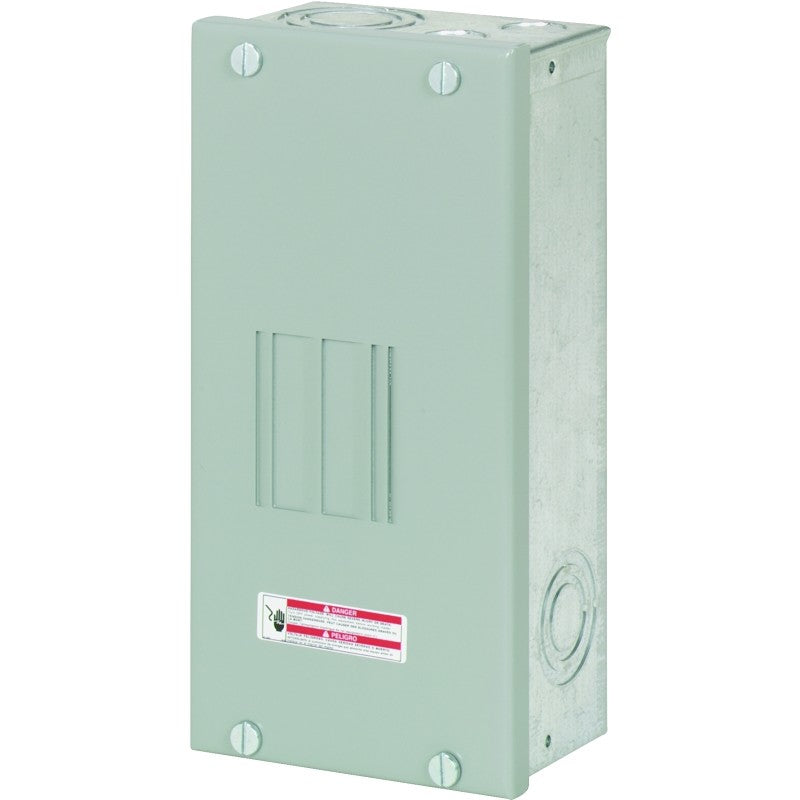 Cutler-Hammer BR BR24L70SP Load Center, 70 A, 2 -Space, 4 -Circuit, Main Lug, NEMA 1 Enclosure, Surface Mounting