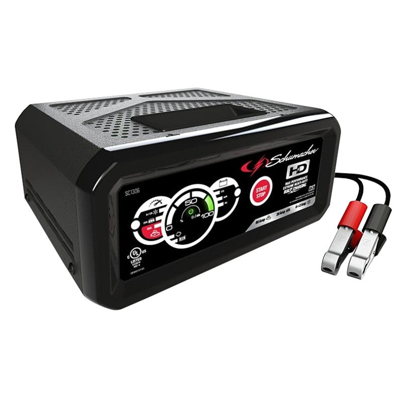Schumacher SC1306 Battery Charger/Engine Starter, 6 A Continuous, 19.5 A Intermittent Input, 12 V Output