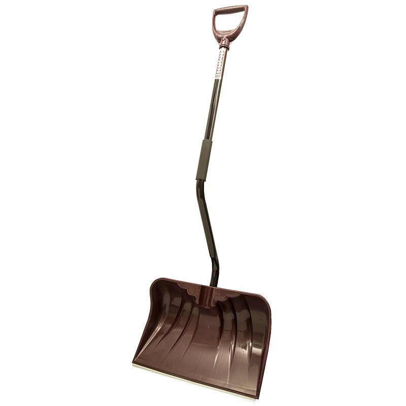 Rugg 36PBSW-S Snow Shovel, 20 in W Blade, Combo Blade, Polyethylene Blade, Steel Handle, Merlot