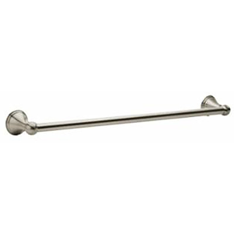 Moen DN8424BN Towel Bar, 3-1/8 in Projection, 26.13 in OAL, 3.13 in OAW, 24 in L Rod, Aluminum, Brushed Nickel, Surface