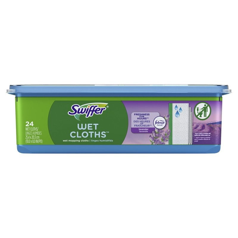 Swiffer Sweeper 3700015846 Wet Mopping Pad Refill, 24 Capacity, Cotton, White