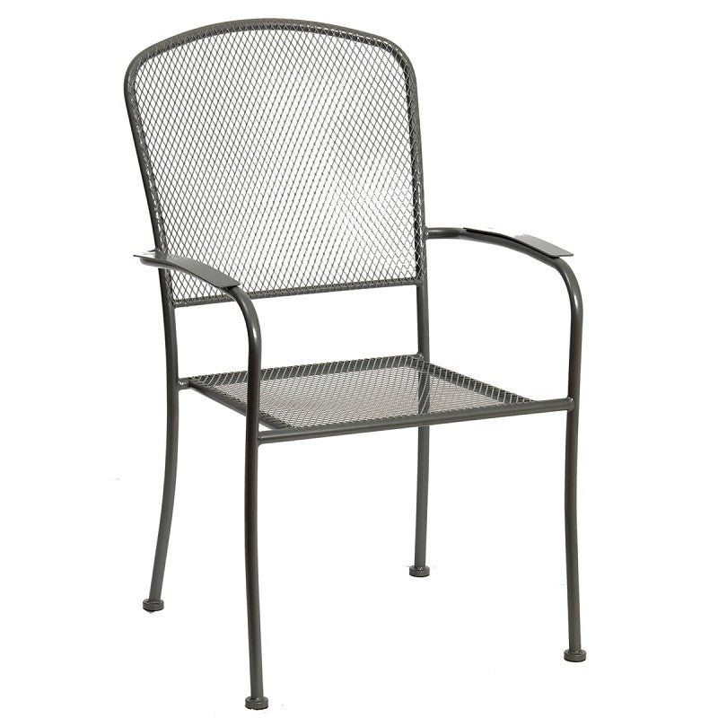 Seasonal Trends Arlington JYL-2077C Stackable Patio Chair with Mesh, 24 in W, 24-1/2 in D, 36-5/8 in H, Steel Seat