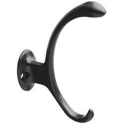 Decorative Curve Heavy Duty Coat And Hat Hook Matte Black