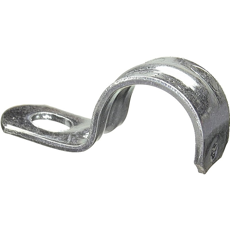 Halex 61110B Conduit Strap, 1 in, 1 in L, Steel, Zinc-Plated