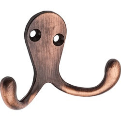 Double Prong Robe Hook Antique Bronze (POS)