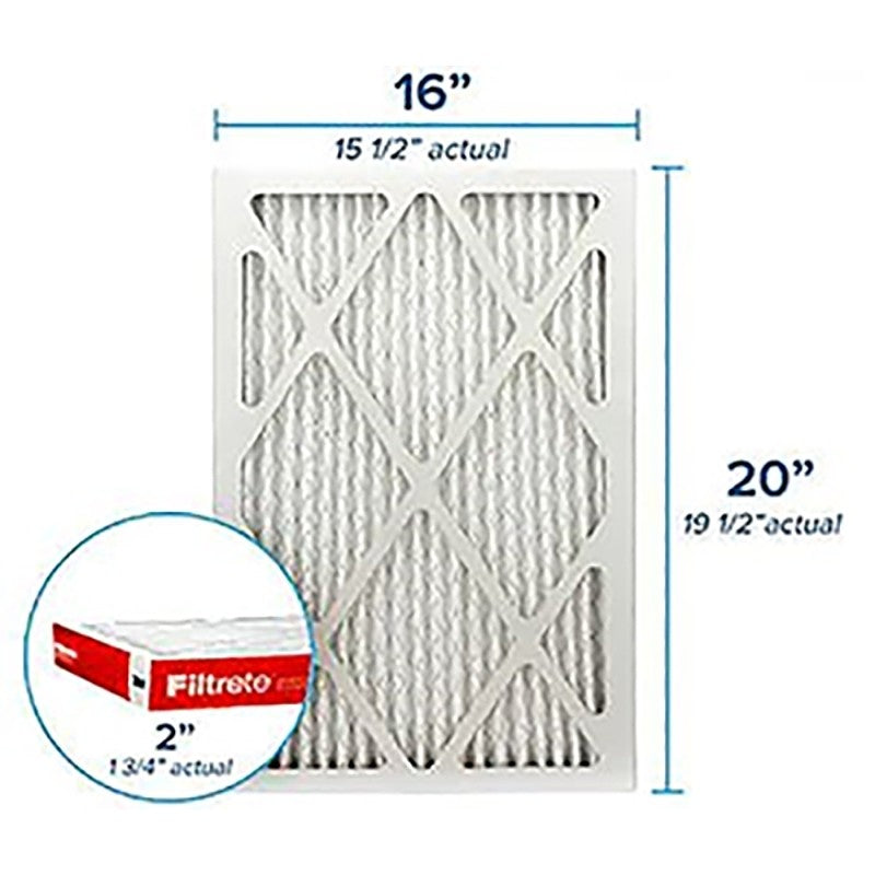 Filtrete Allergen Defense NADP00-2IN-4 Air Filter, 20 in L, 16 in W, 11 MERV, 1000 MPR, Polypropylene Frame (Pack of 4)