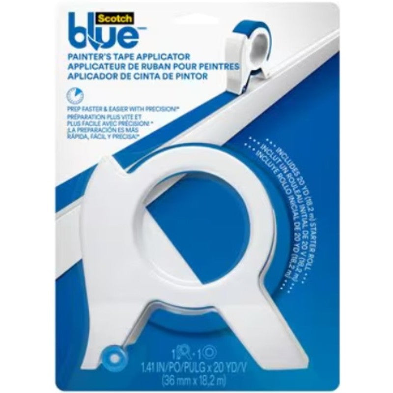 ScotchBlue TA3-SB-ESF Painter's Tape Applicator, 1.41 in Max Tape W, Plastic, Blue