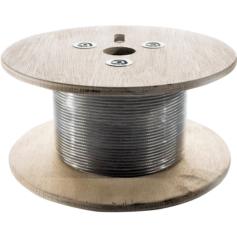 Ram Tail RT WR 3-100 Wire Rope, 3 mm Dia, 100 ft L, 316 Stainless Steel