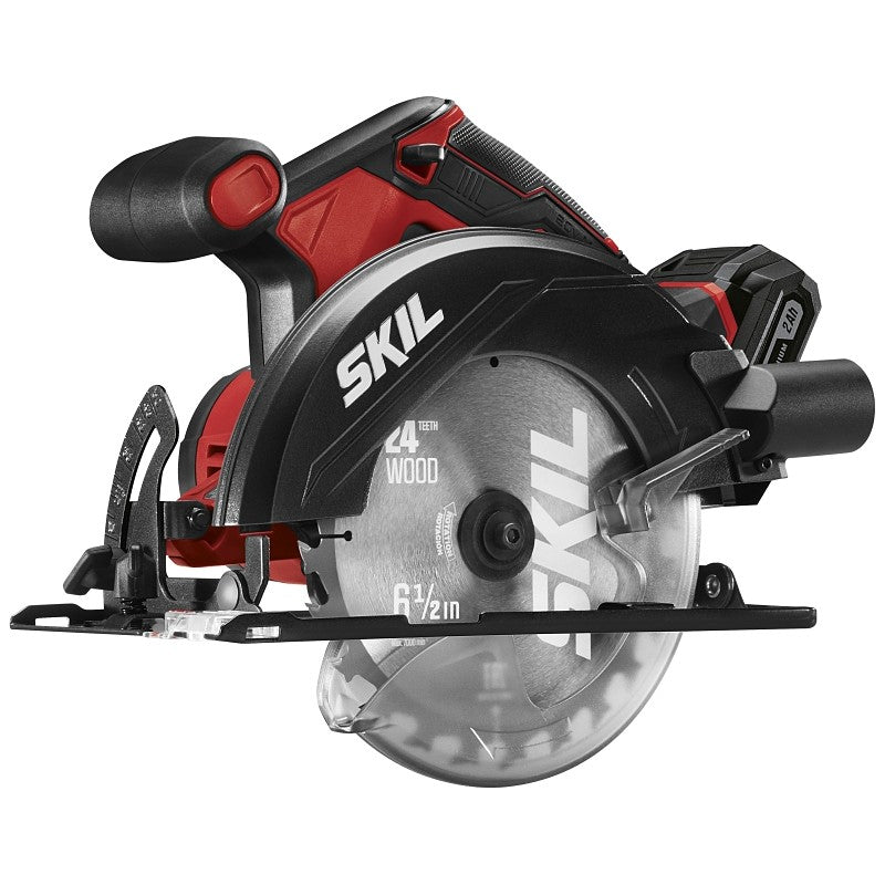 Skil CR540602 Circular Saw Kit, Battery Included, 20 V, 2 Ah, 6-1/2 in Dia Blade, 50 deg Bevel