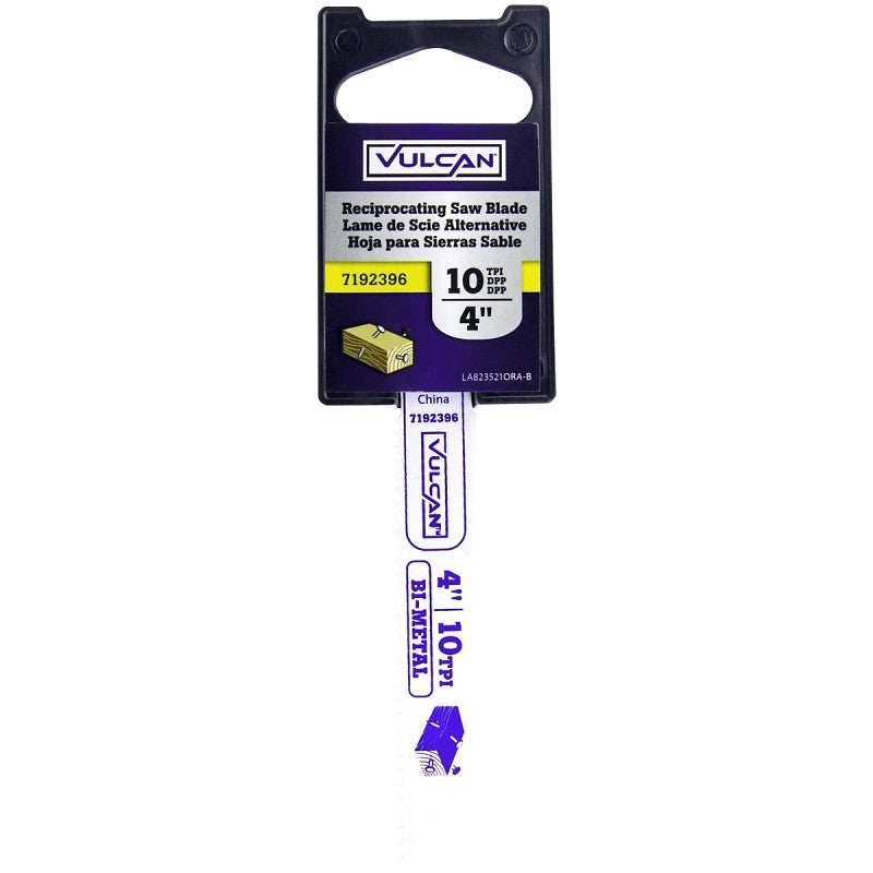 Vulcan 823521OR Reciprocating Saw Blade, High Speed Steel Cutting Edge