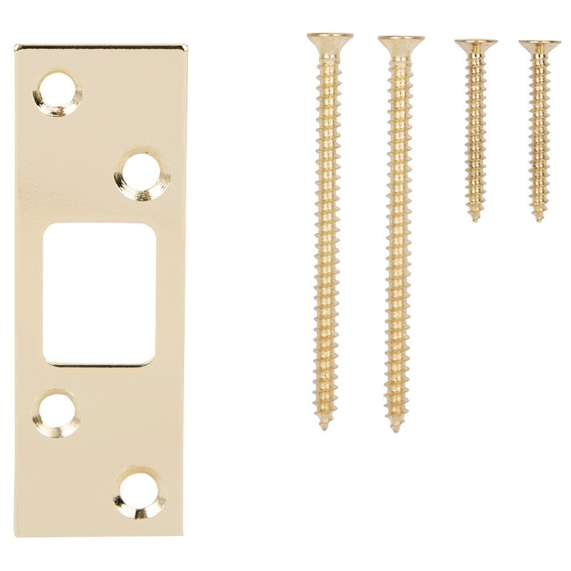 ProSource HSH-002BP-PS Security Strike, Steel, Brass, 3-5/8 in H, 1-1/4 in W