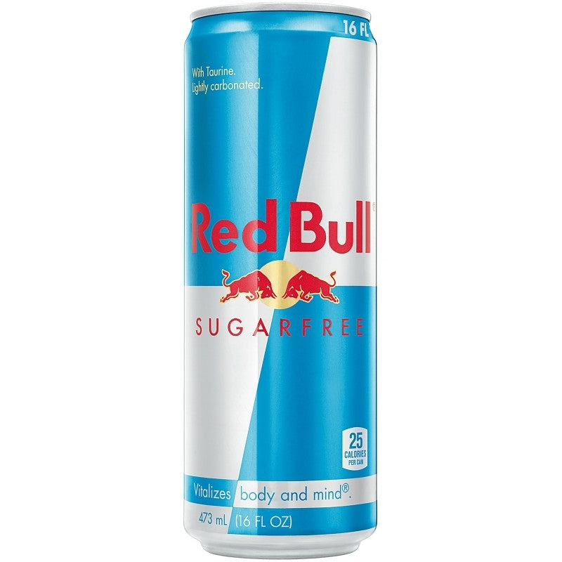 Red Bull RB33673 Energy Drink, Sugarfree Flavor, 16 oz Can (Pack of 12)