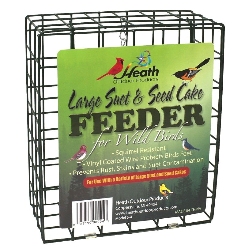 Heath S-4 Large Suet Feeder, Metal, 8-3/4 in H (Pack of 6)