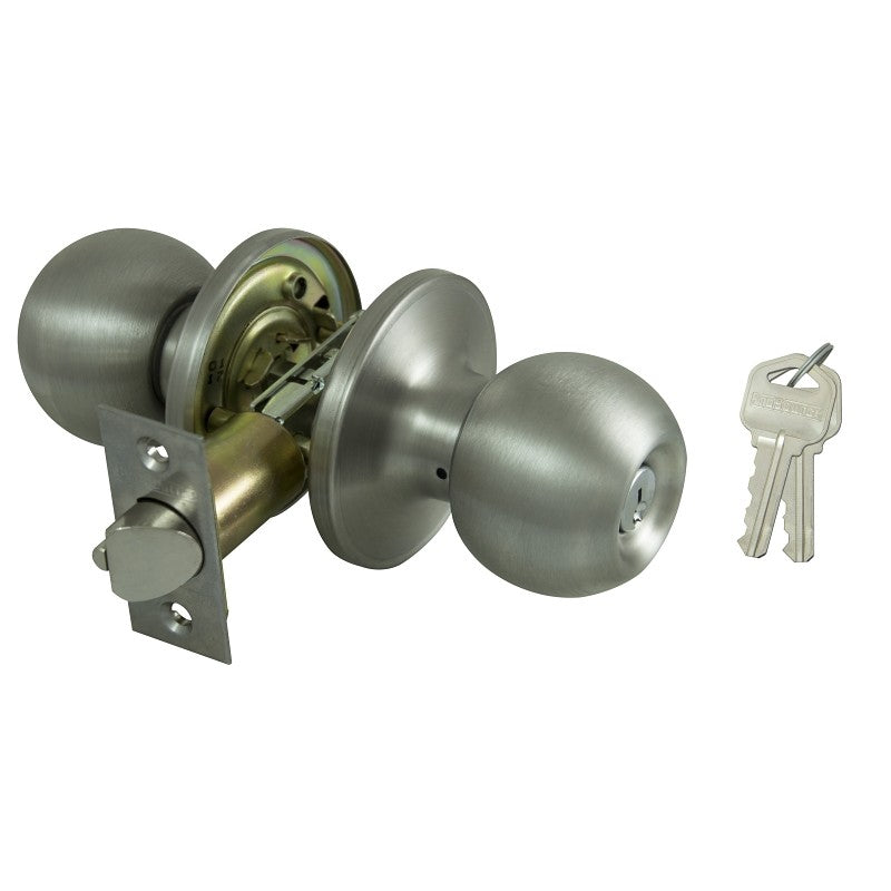 ProSource T3600V-PS Entry Knob, Stainless Steel, KW1, KA3 Keyway, 3 Grade (Pack of 3)