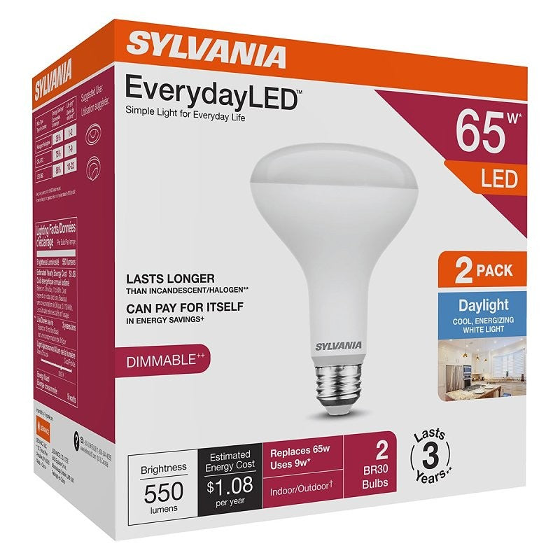 Sylvania 42023 LED Light Bulb, BR30 Lamp, Daylight