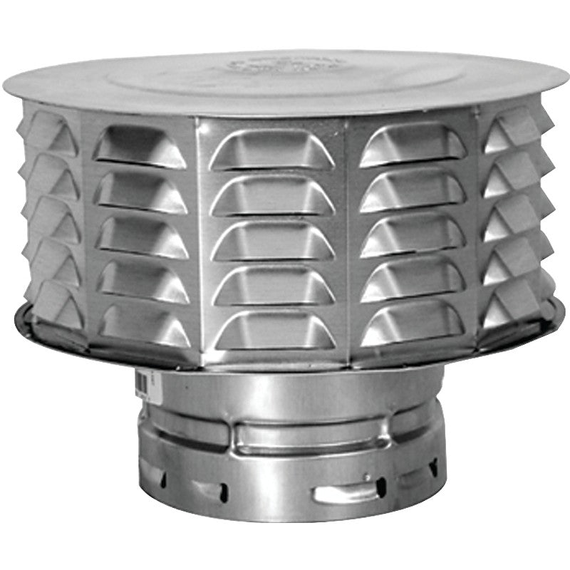 AmeriVent 4ECW Snap Lock Vent Cap, 4 in Connection