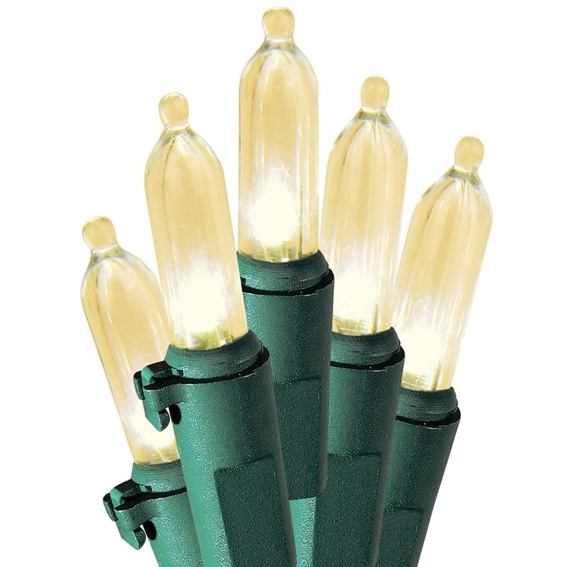 Sylvania V40840-49 Light Set, Christmas, 120 V, 9.6 W, 100-Lamp, LED Lamp, Warm White Lamp, 26.08 ft L