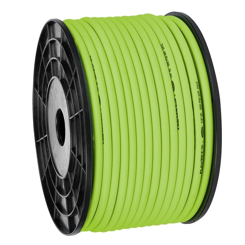 Flexzilla HFZ14250YW Air Hose, 1/4 in ID, 250 ft L, 300 psi Pressure, Polymer, Green
