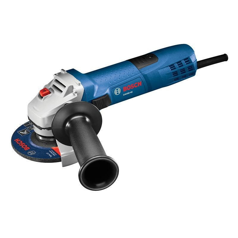 Bosch GWS8-45 Series Angle Grinder, Ergonomic Handle, 7.5 A, 5/8-11 Spindle, 4-1/2 in Dia Wheel, 11,000 rpm Speed